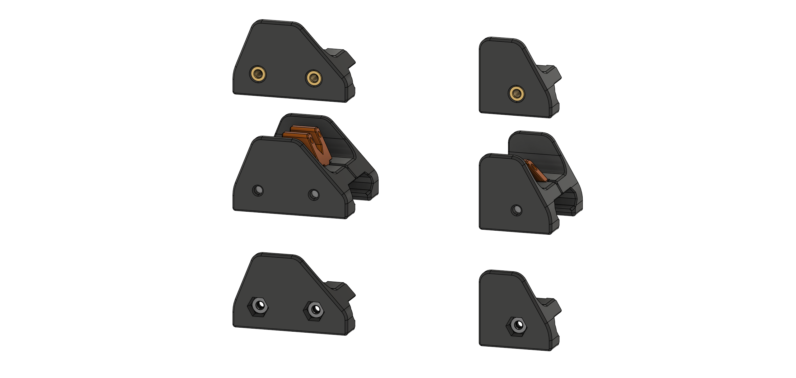 Printable Worker Seagull Iron Sights - Picatinny Iron Sights