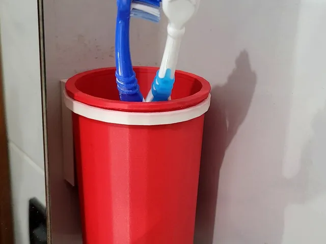 Wall Mounted Toothbrush Holder – Removable Cup