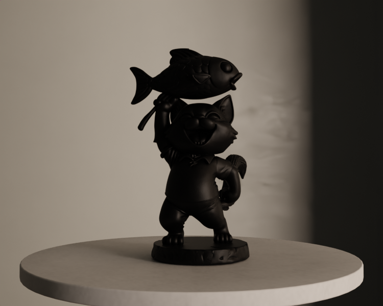 Cat Carrying Fish — thumbnail 3