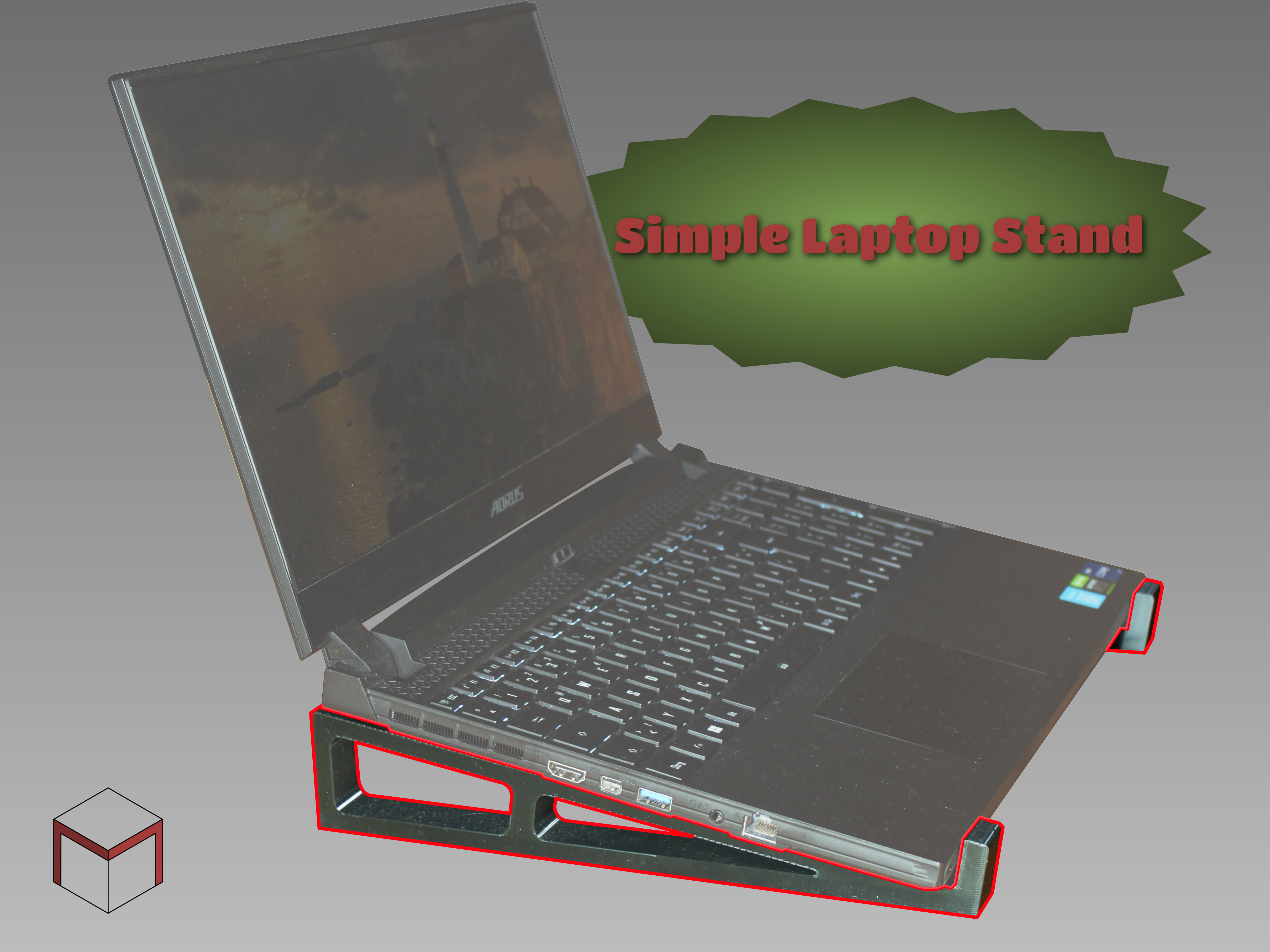Simple 15'' Laptop stand