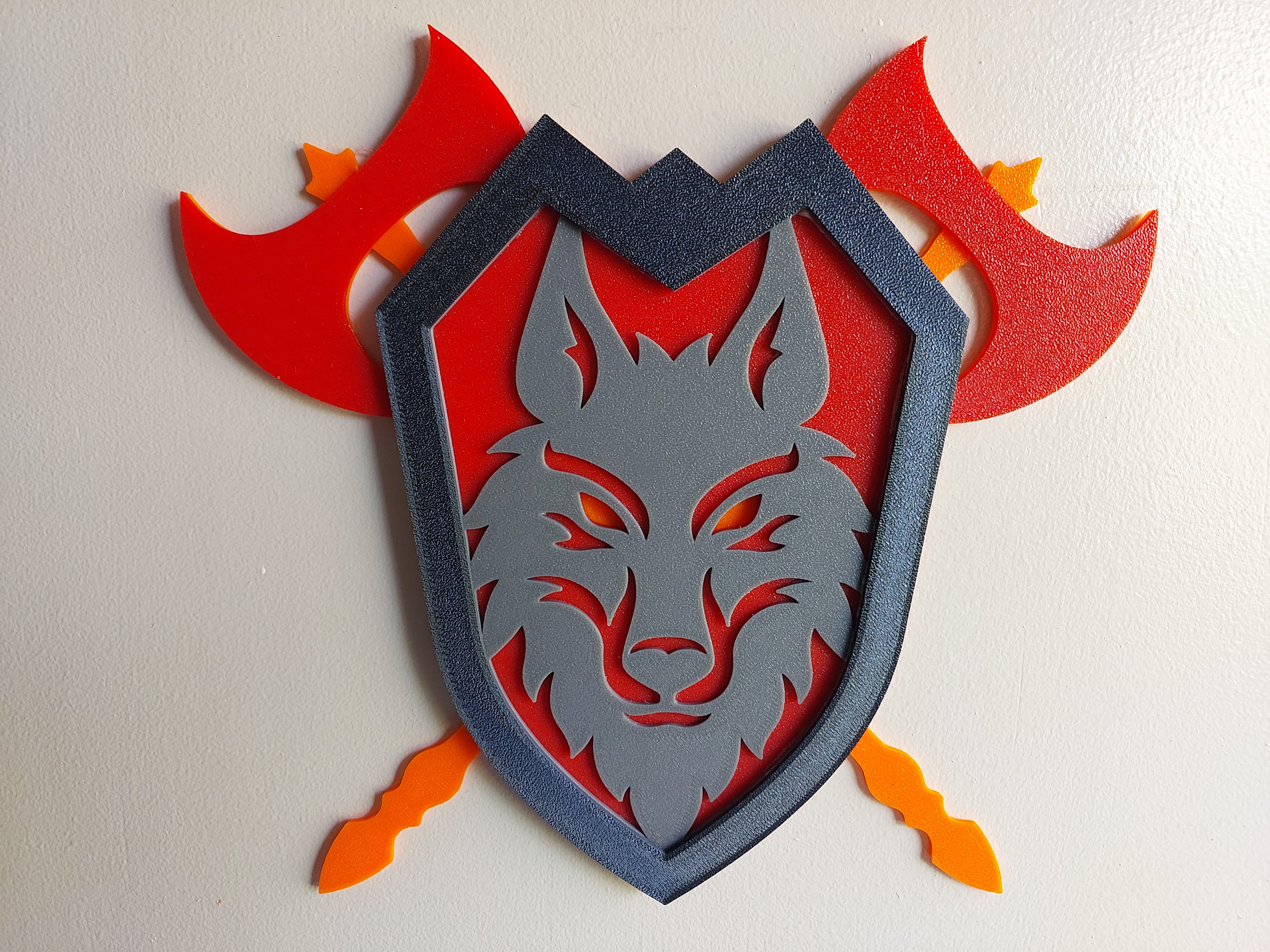 Fantasy Creature Crests – Set of 9 Layered Wall Art