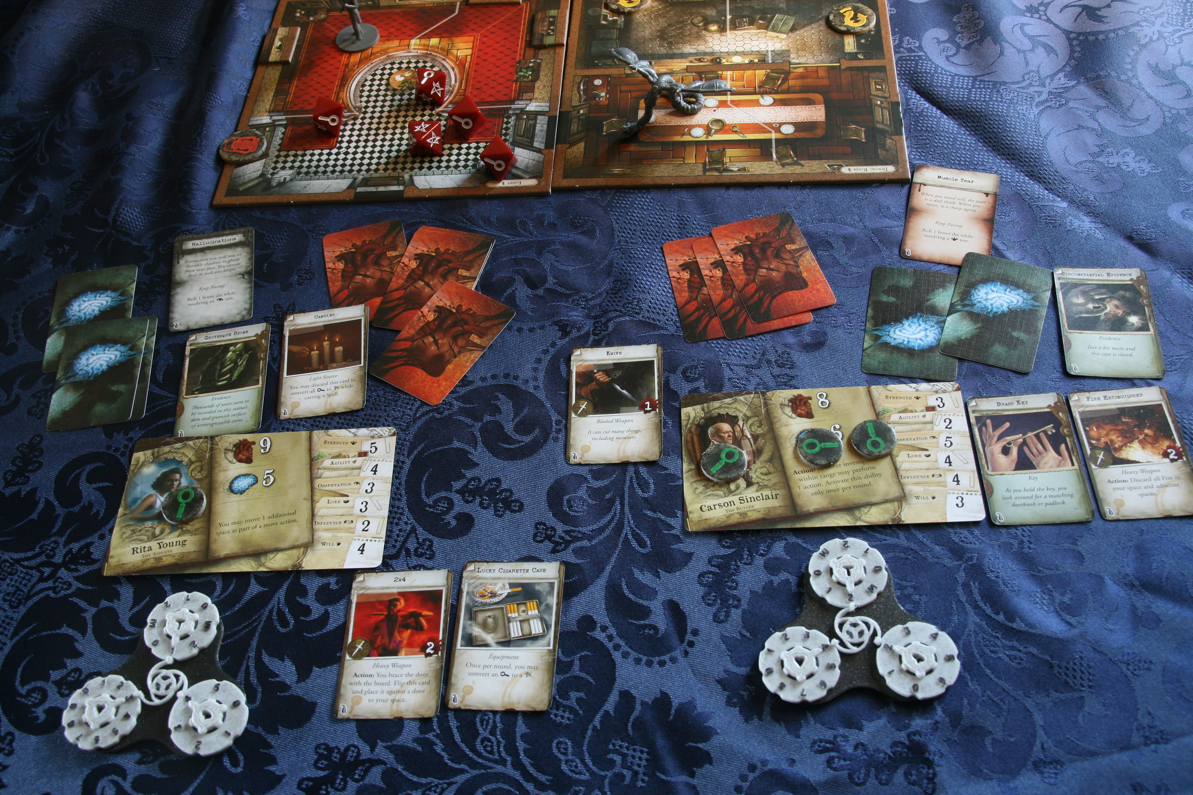 Configurable 3 Way Board Games Counter designed for Mansions of Madness