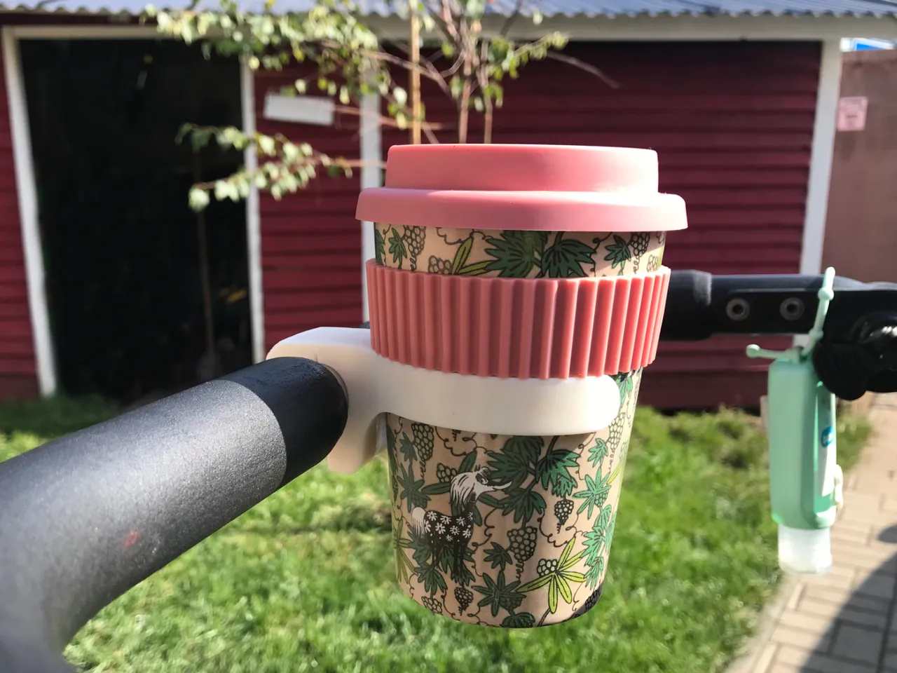 Diy stroller cup outlet holder