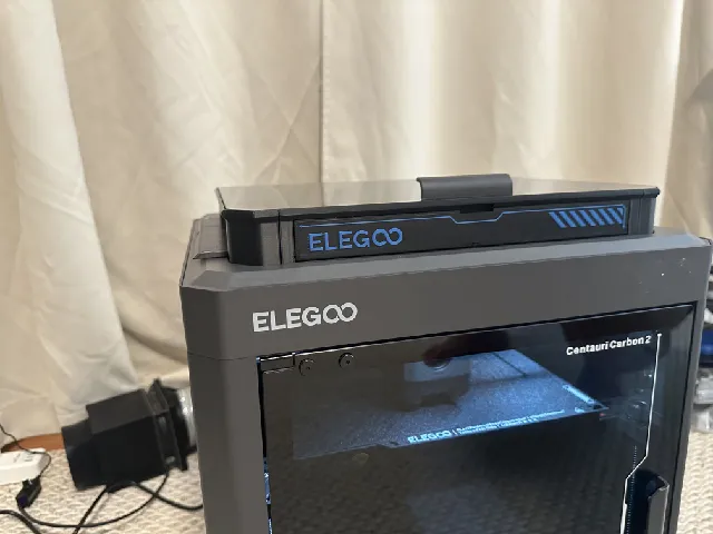 Elegoo Centauri Carbon 2 ventilated riser with magnetic doors