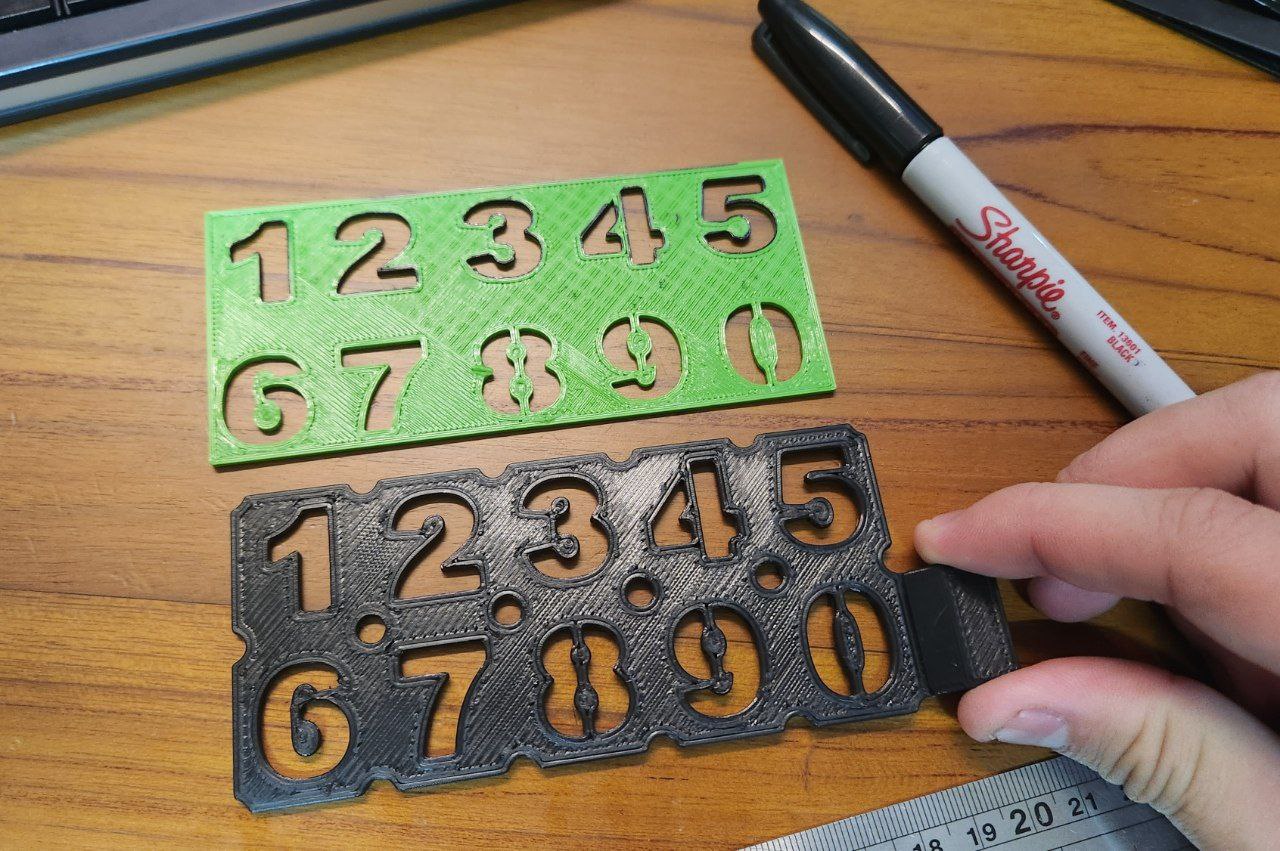 Number Stencil