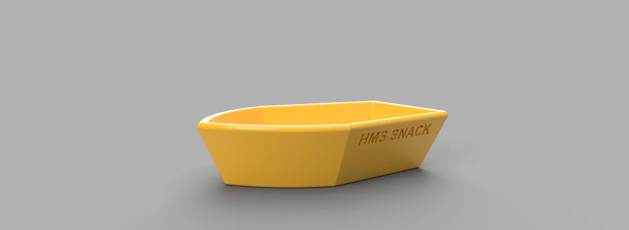 Boat for snacks