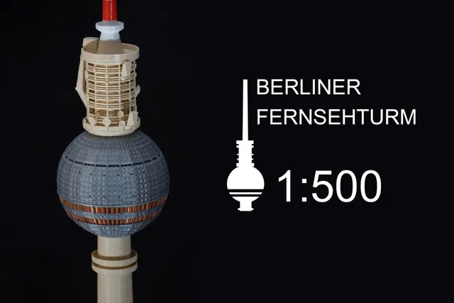 Berliner Fernsehturm (Berlin television tower) 1:500