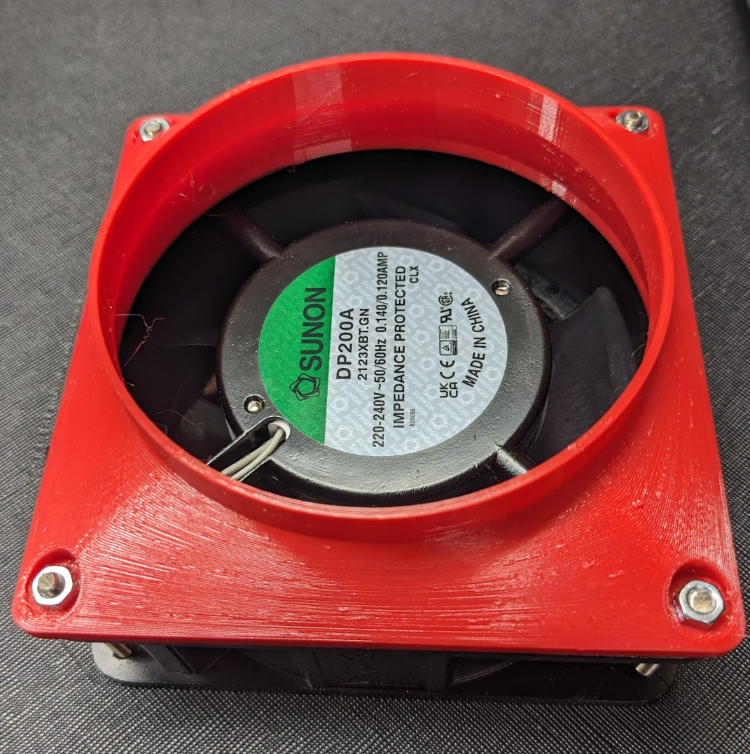 120mm Fan on 100mm Tube Adapter Phecda Elegoo Enclosure