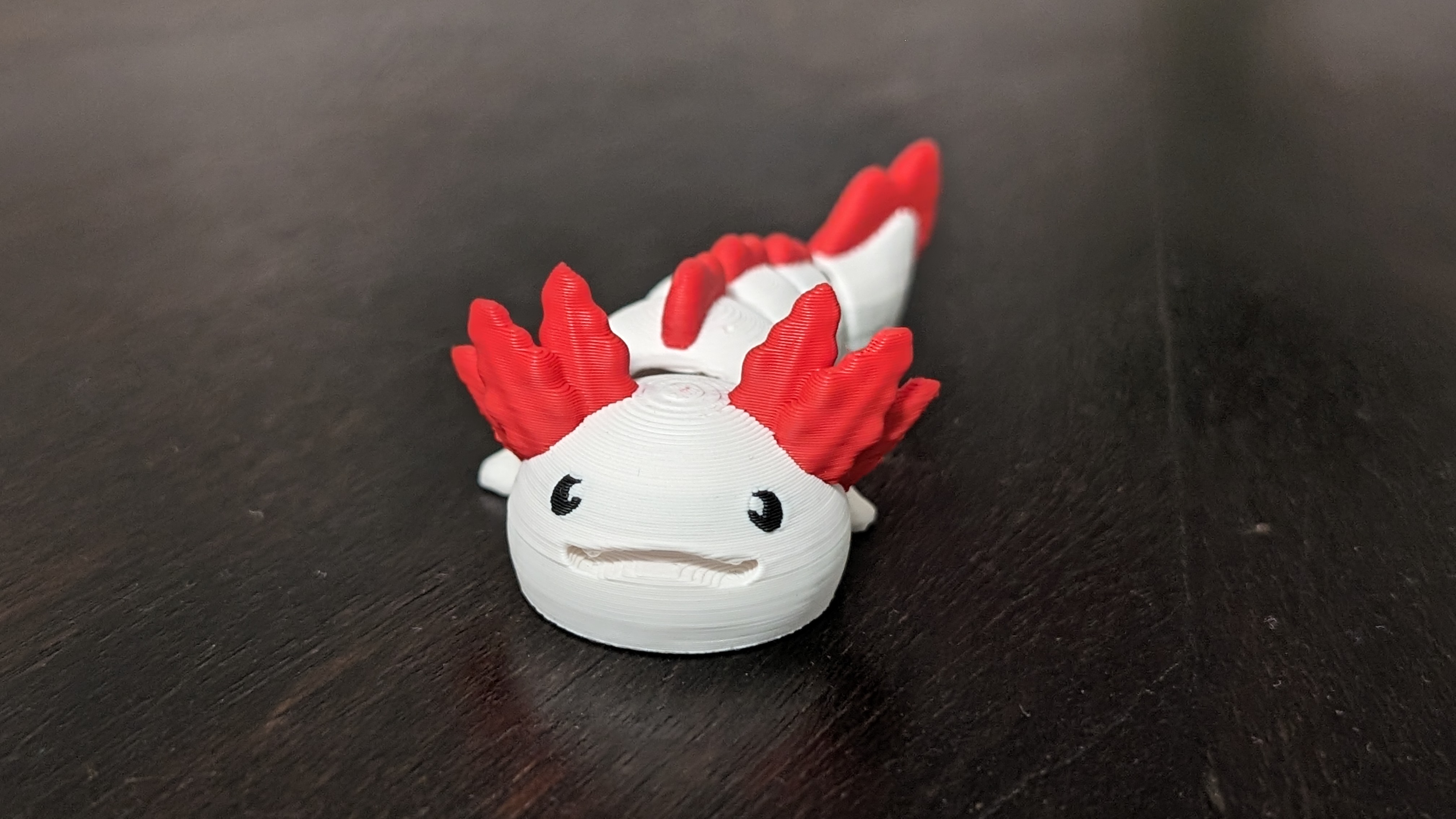Axolotl articulated figure keychain by biocraftlab download free