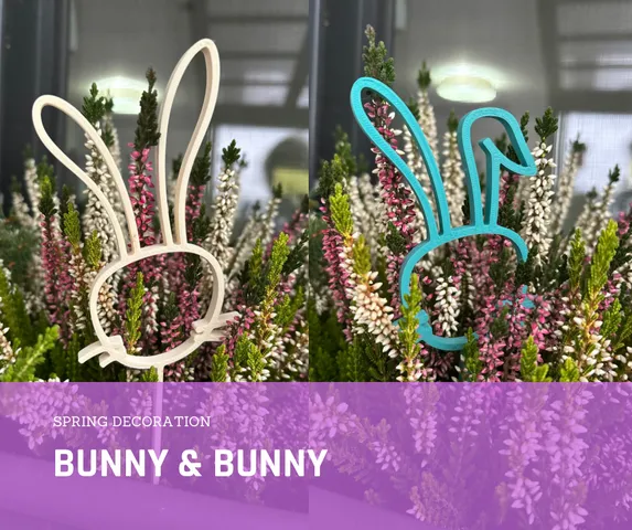 Bunny & bunny easter decoration