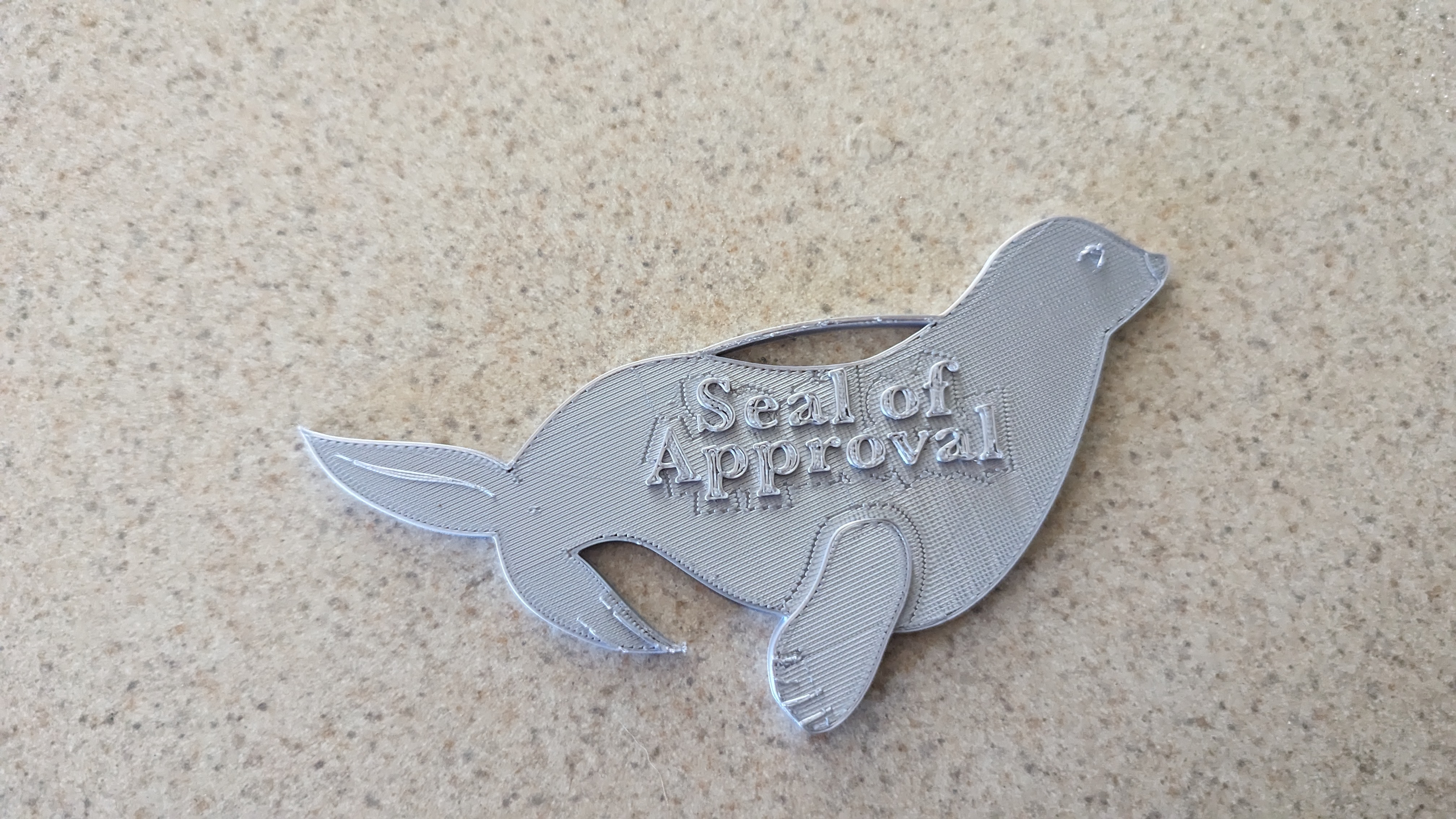 Seal of Approval Keychain or Luggage Tag