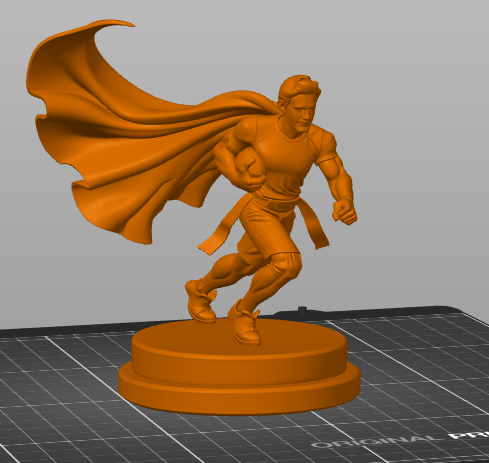 Flag football caped hero
