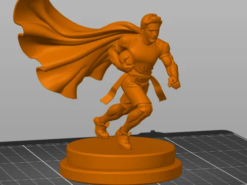 Flag football caped hero