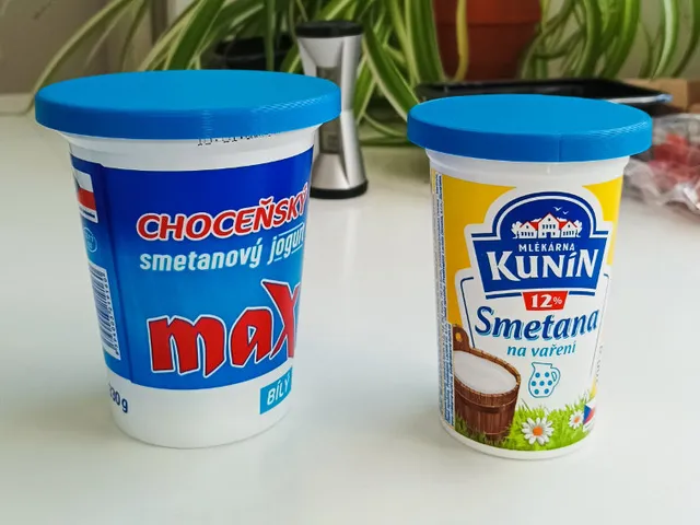 Víčko na jogurt a smetanu