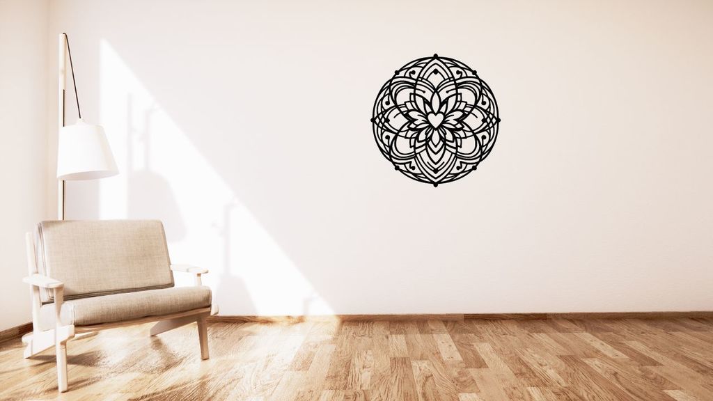 Valentine mandala wall decoration