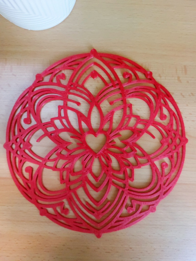 Valentine mandala wall decoration by kutnohormac | Download free STL ...