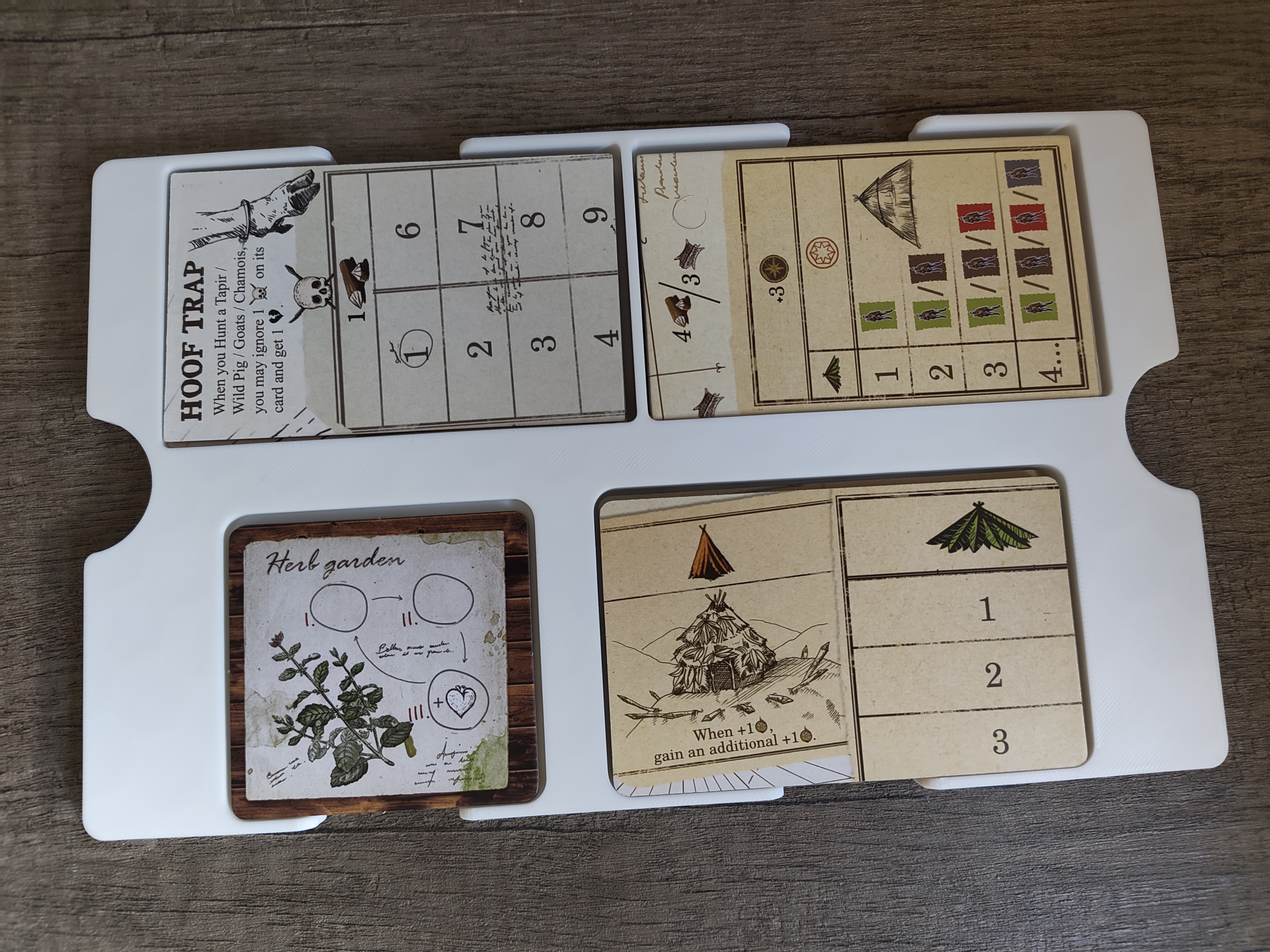 Shelter upgrades, herb garden, pen, weapon and roof promo tray