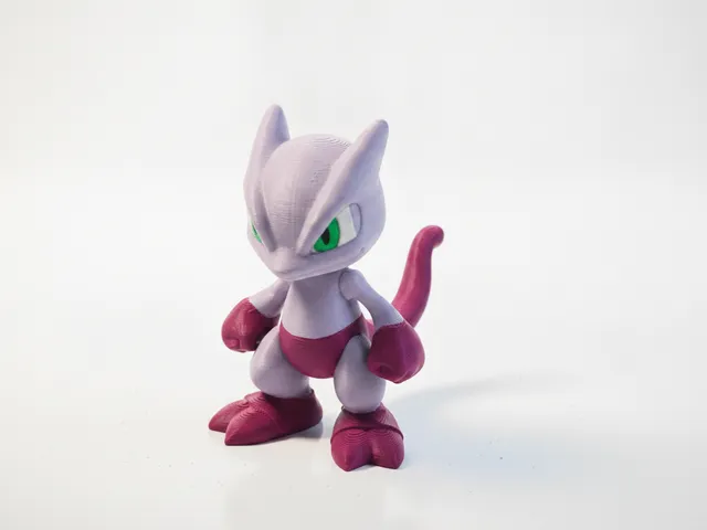Angry Mewtwo Figurine Pokemon 3D Printable