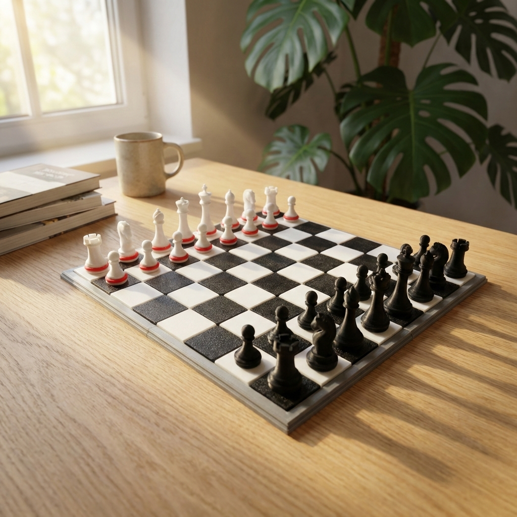 Modular Chess Board | Interchangeable Tiles & Fast Print