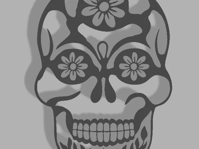 Teschio Messicano - Mexican Skull Silhouette