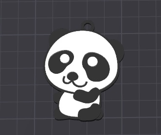 cute panda keychain necklace charm(free for commercial use)