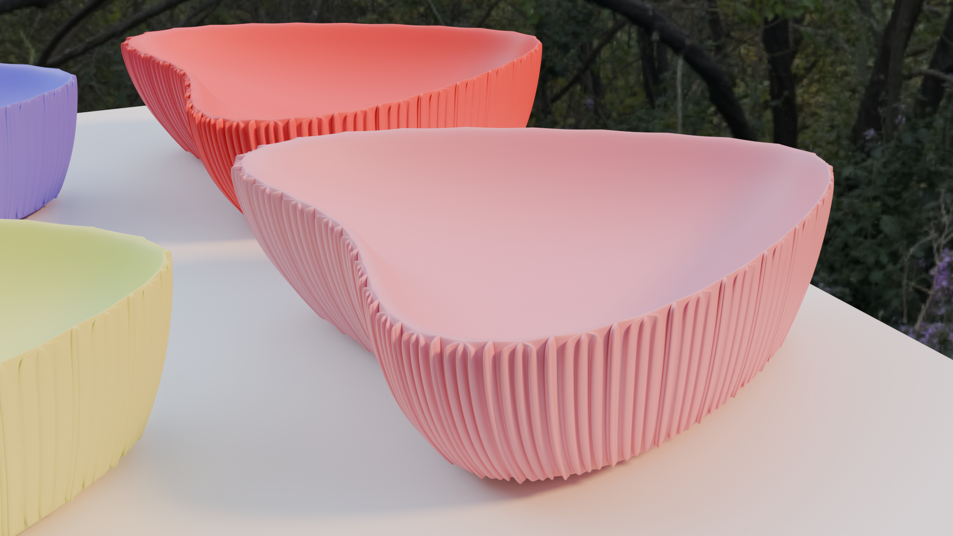 Ribbed Heart Jewelry Dish STL Minimalist Ring Tray Vanity Organizer Aesthetic 3D Printable Home Decor Modern Scandi Style Ring Holder