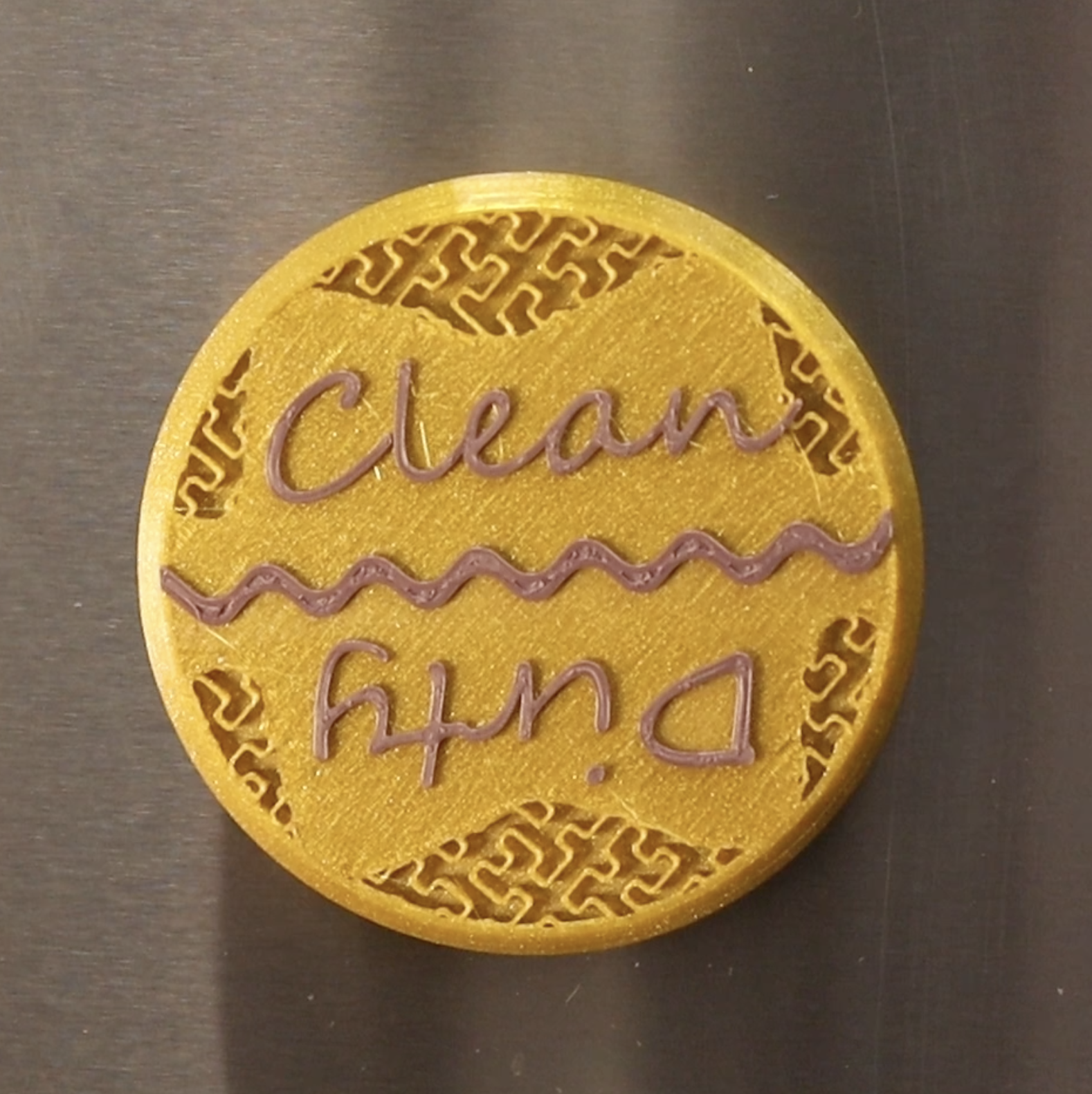 Dishwasher Clean or Dirty Indicator Maker Coin