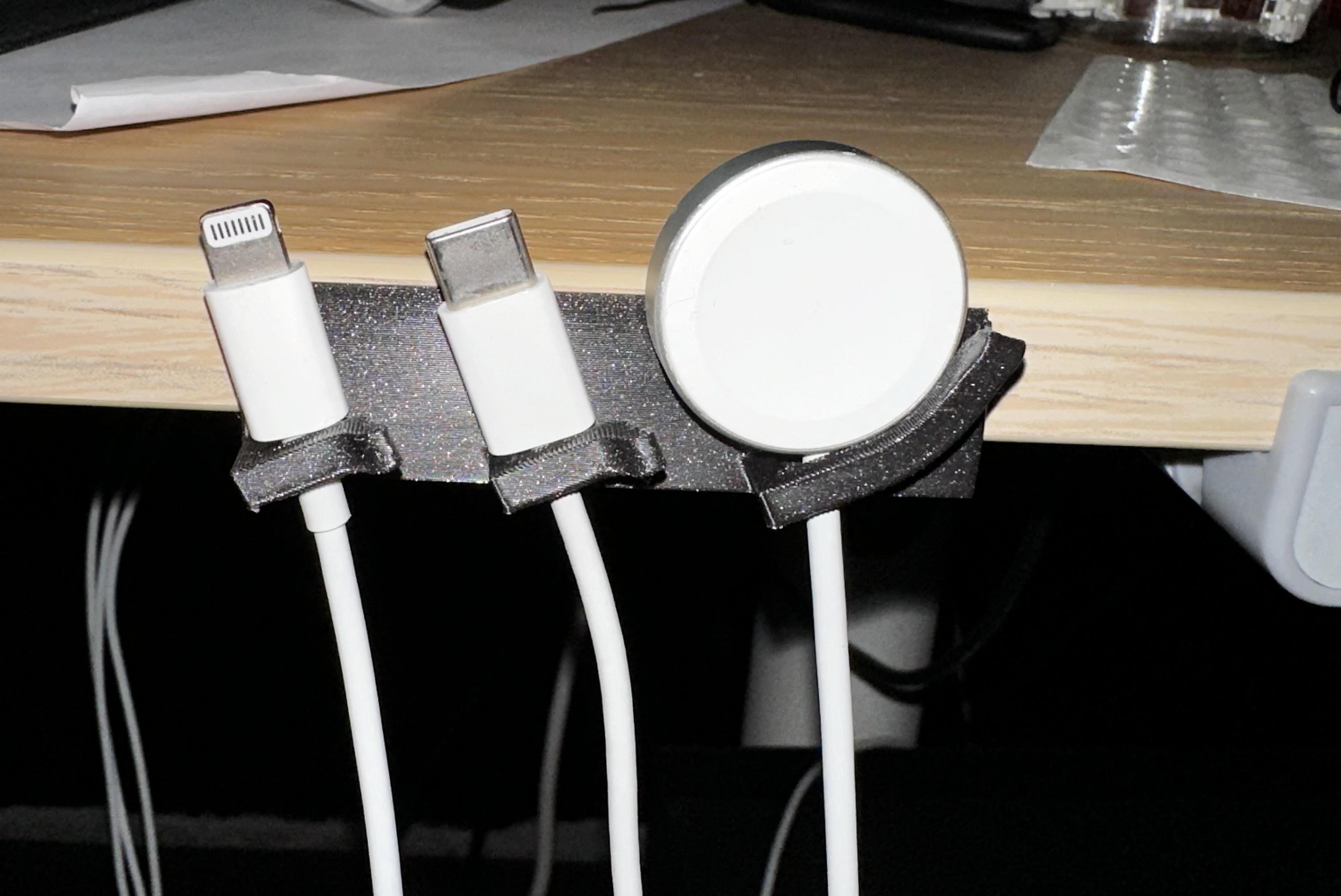 Apple chargers holder - lightning, usb-c & apple watch