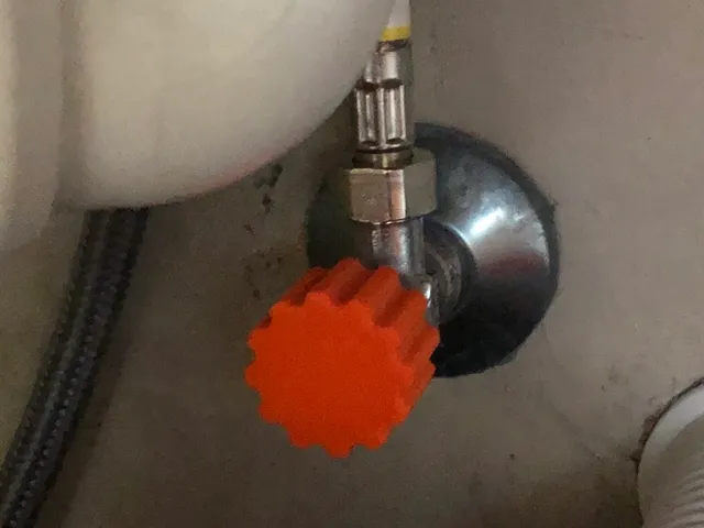 Knob for Water cut-off valve made by Scheel -- Handrad für Scheel Eckventil