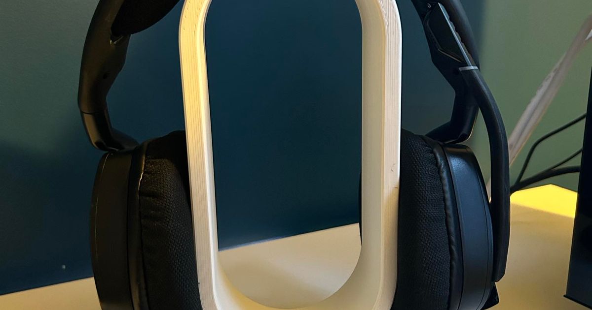 headphone holder / headphone stand (wider) by Zhrus Download free STL