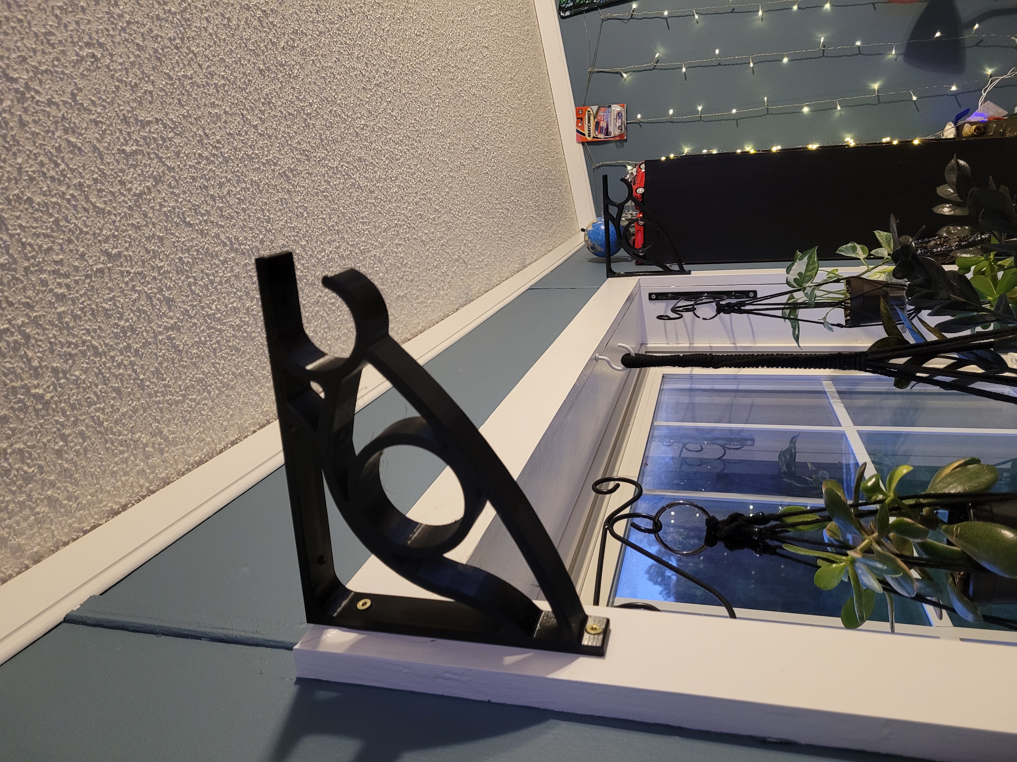 Shelf Bracket Curtain Rod Holder