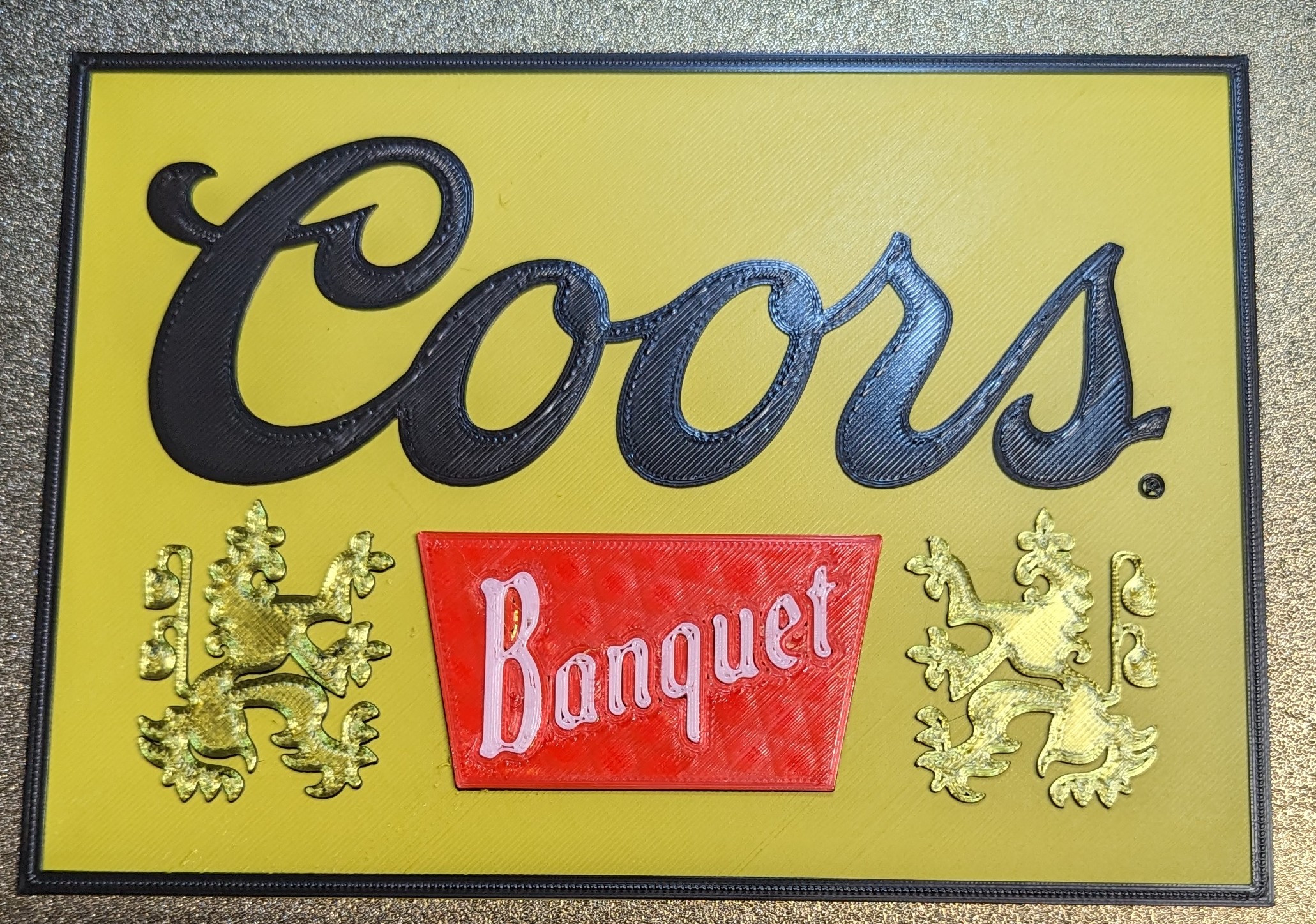 Original Coors Beer Sign placard - Beer advertising