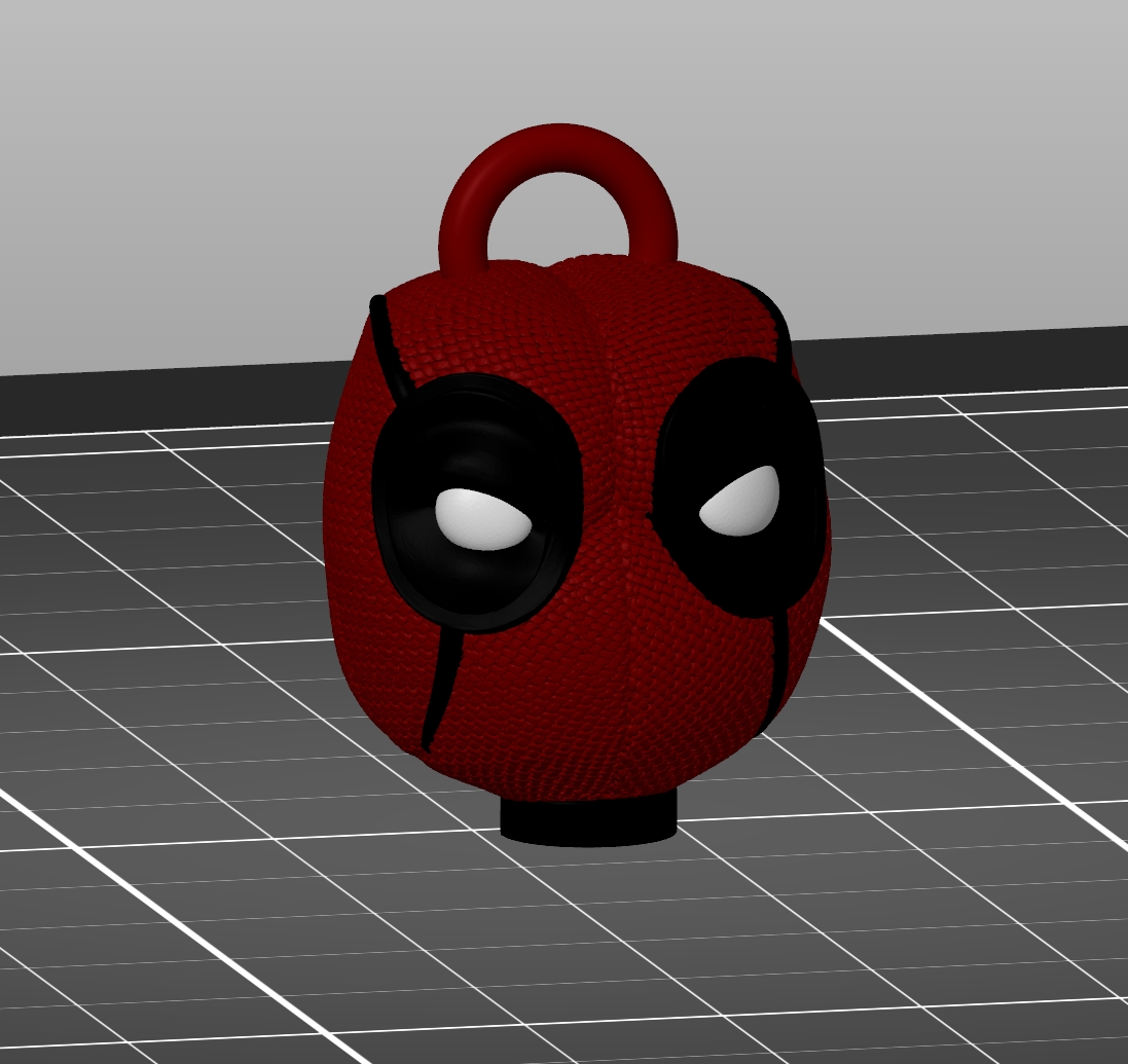 Miniatura 2 do modelo 3D Mini Deadpool keyring