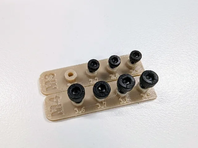 Metric screw testing kit
