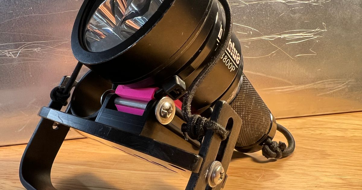 Big Blue to Dive Rite QRM adapter, zipties + screw attachement by Jared