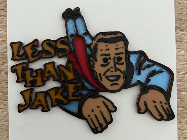 Less Than Jake - ska band 3d logo