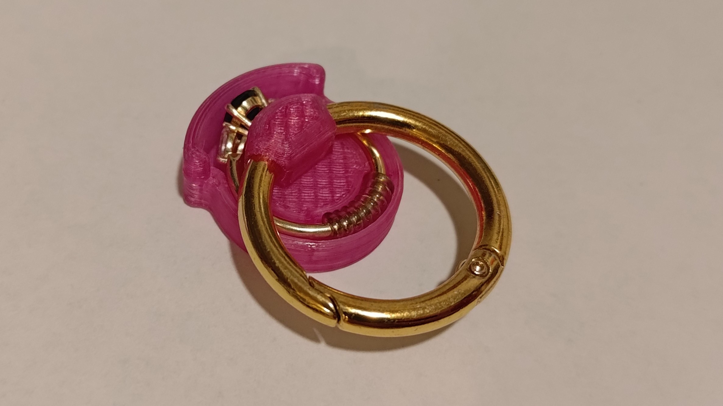 Miniatura 3 do modelo 3D Keychain Ring Holder
