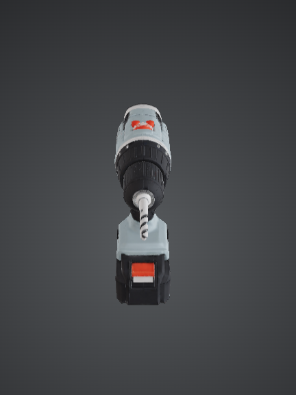 Cordless Power Drill 3D Printable Model – Realistic Workshop Tool Prop — miniatura 2