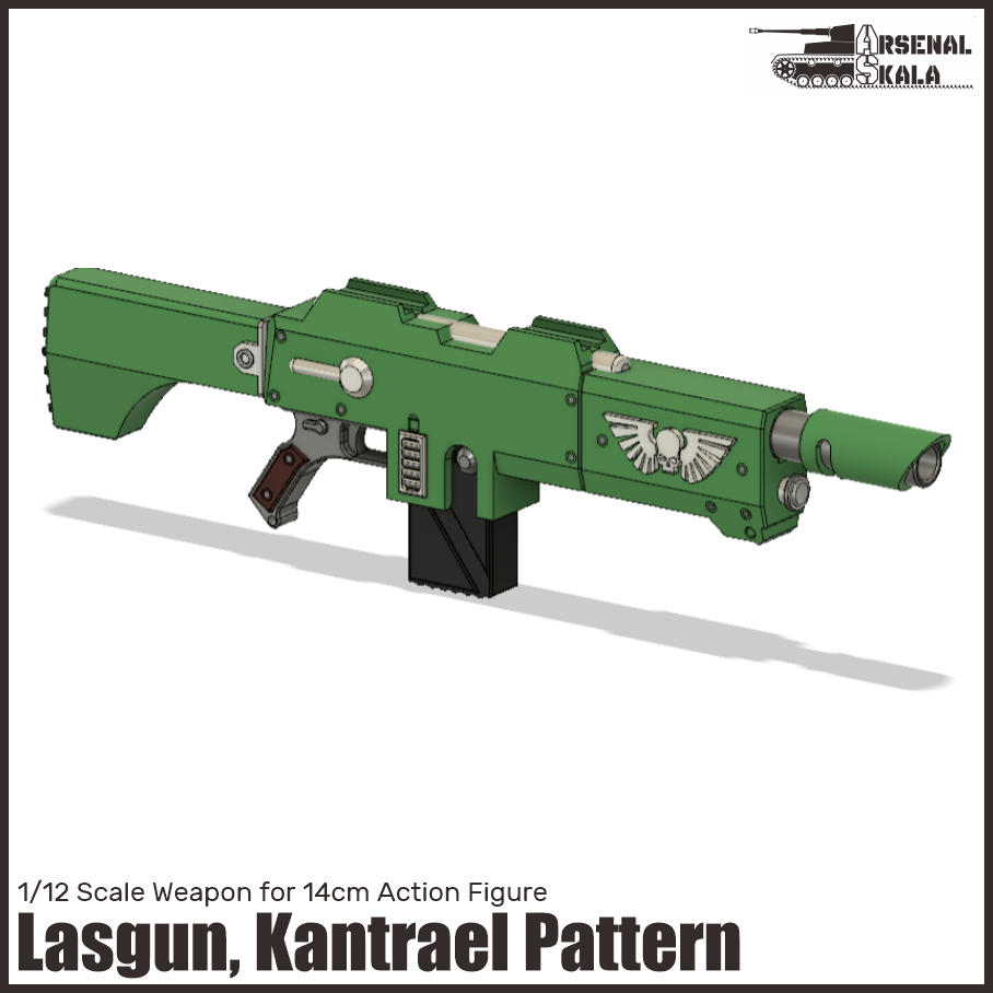 1/12 Imperial Lasgun, Kantrael Pattern By ArsenalSkala | Download Free ...