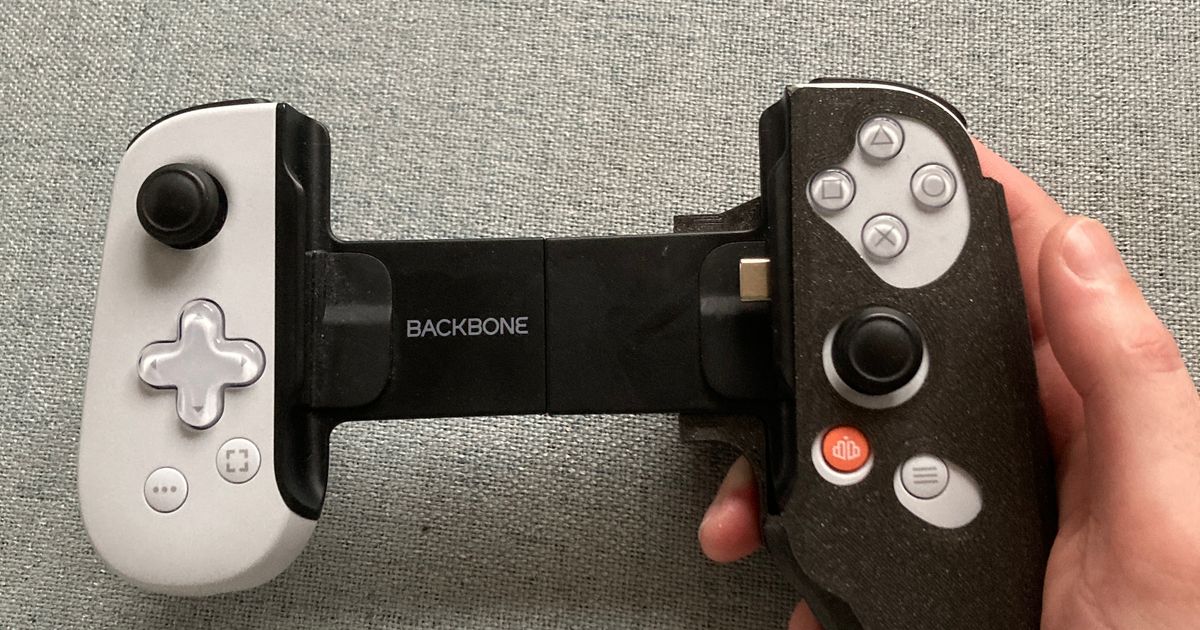 Playstation / PS backbone for phones - ergonomic right grip extension ...