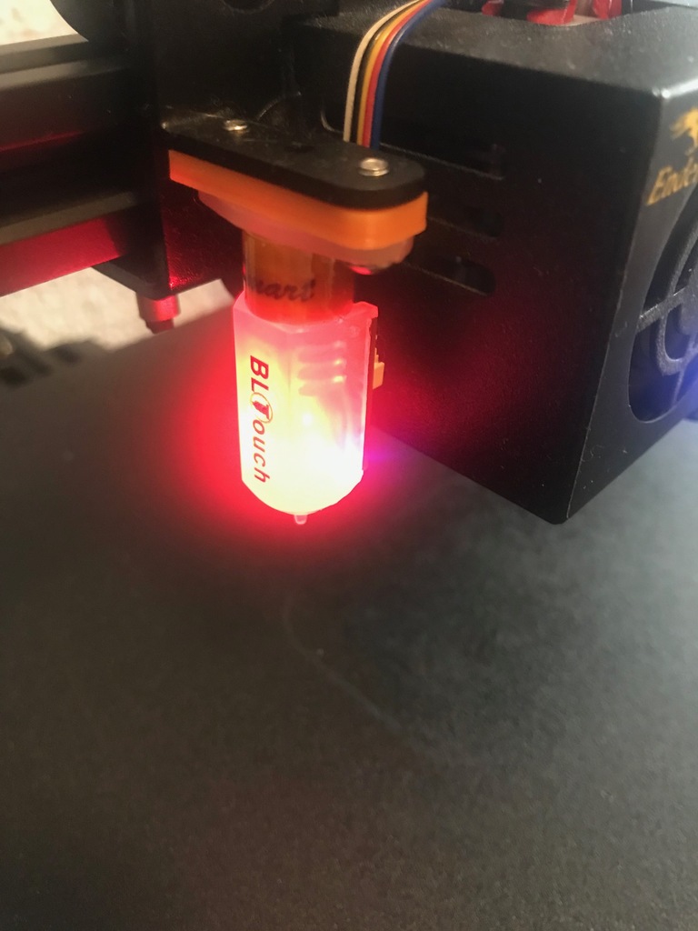 BLTouch adjuster for Ender 3 with MicroSwiss hotend