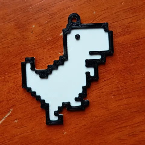 Offline T-REX dinosaur keychain