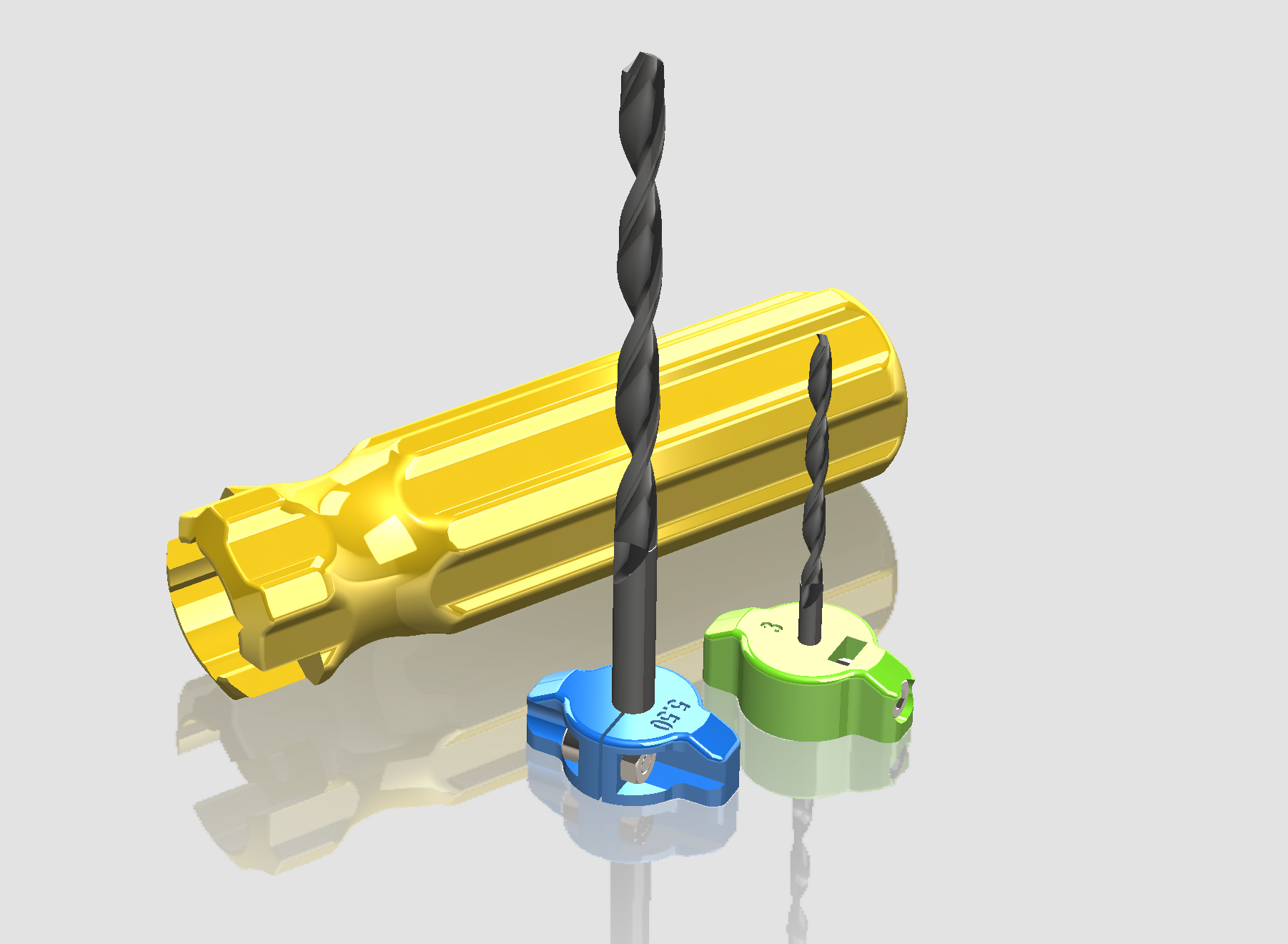 Drill bit adapter and handle for reaming 3D prints by prnthp Download