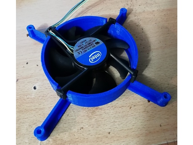 Intel cpu fan to 120mm inlet/outlet computer fan