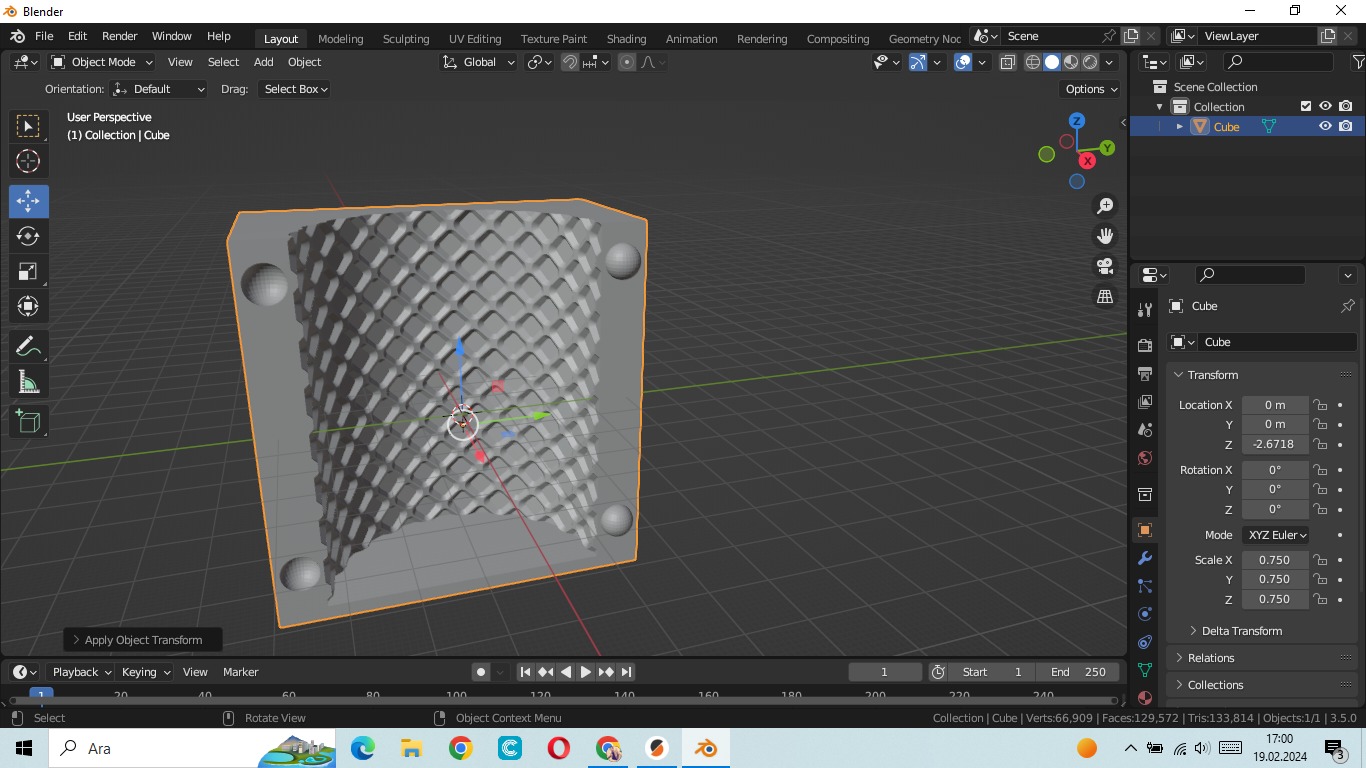 Miniatura 2 do modelo 3D candle mold