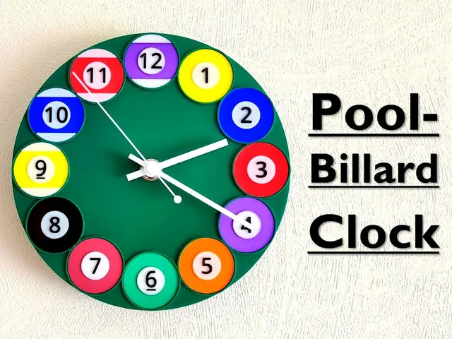 Pool Billard Clock