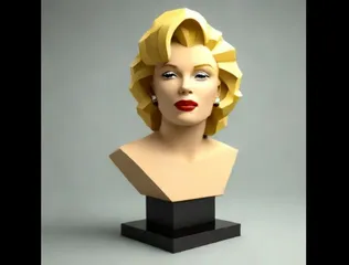 Lowpoly Marilyn Monroe