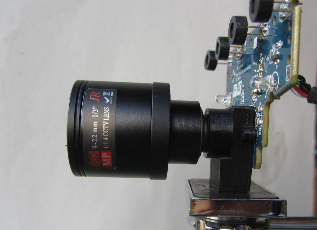 Tripod & M12 lens mount for PS3Eye camera