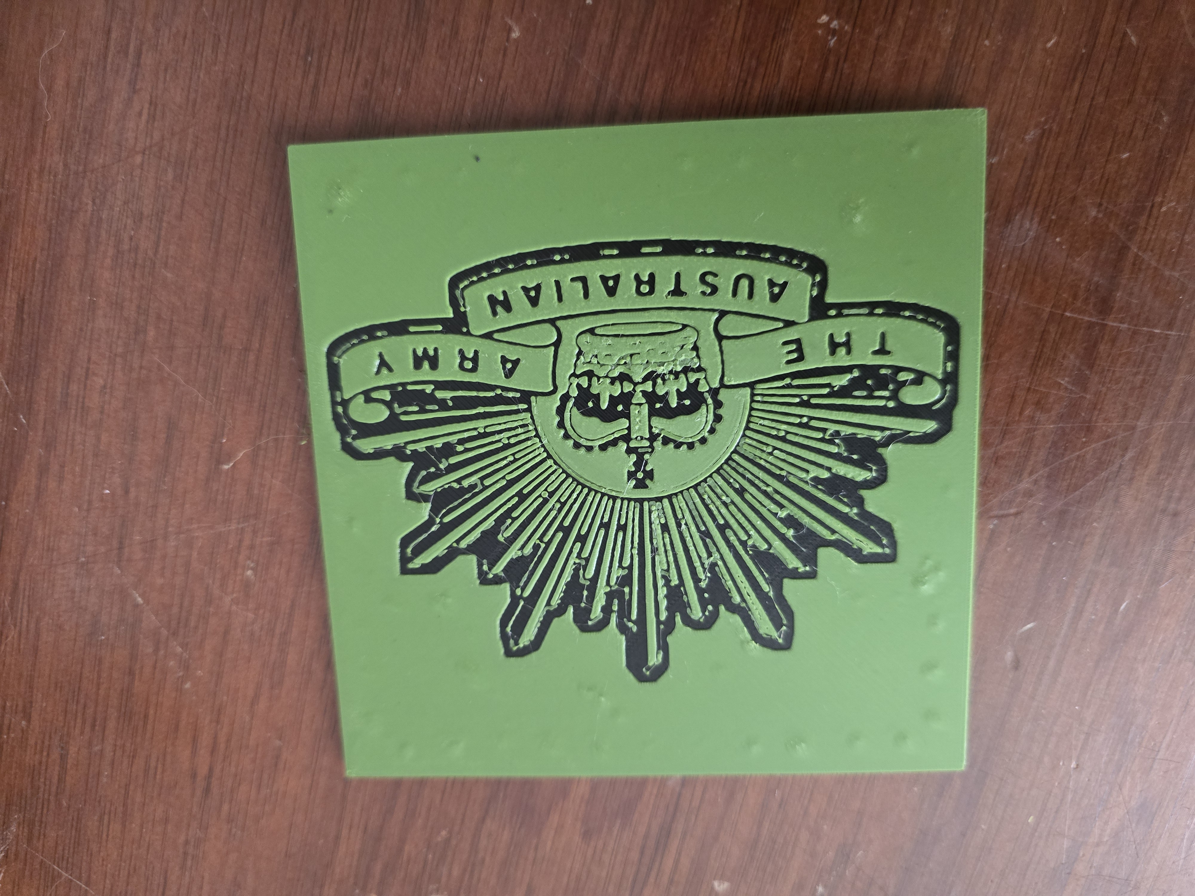 Australian Army Rising Sun Square Coaster Set