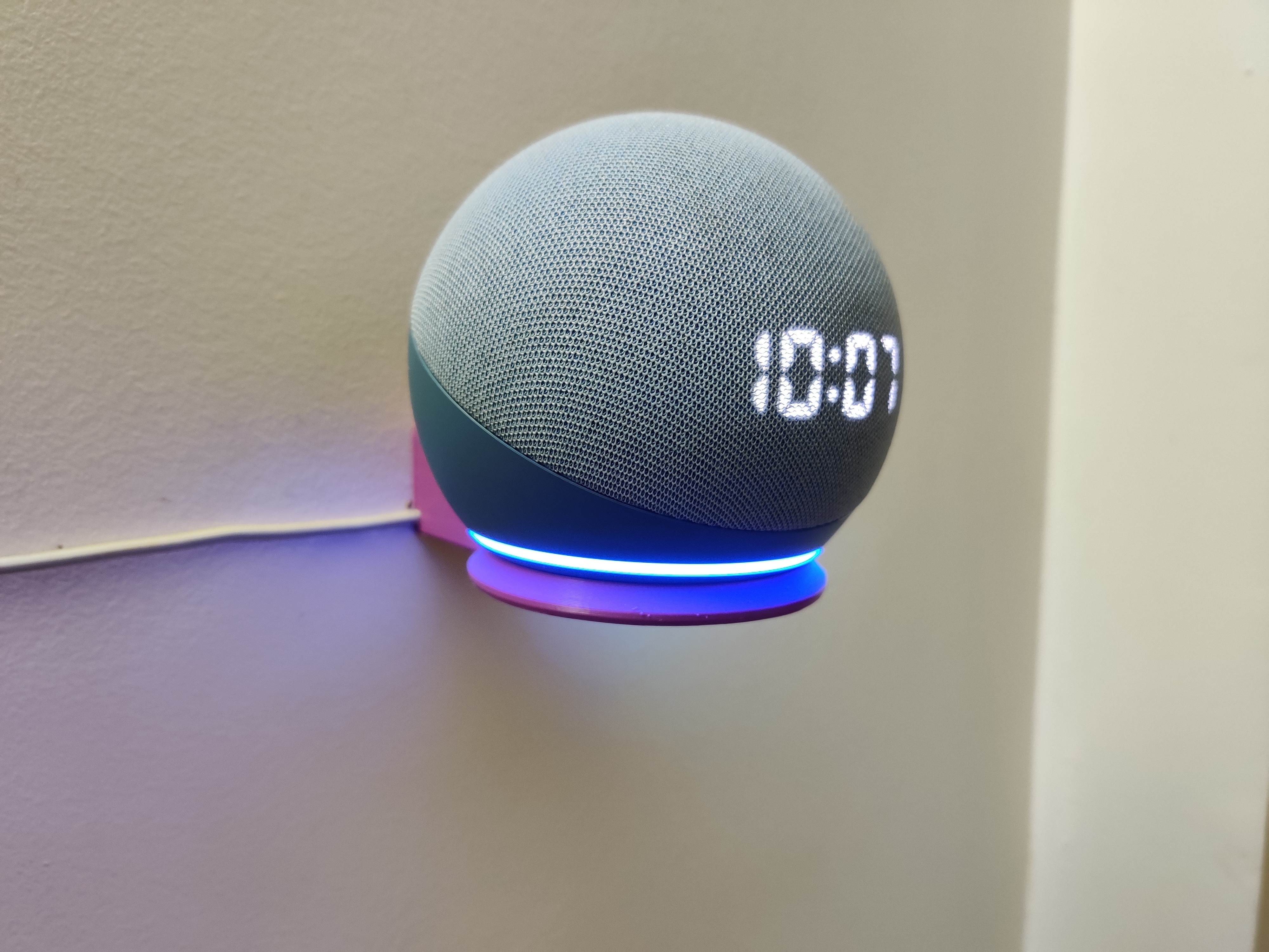 Wall mount base for Echo Dot